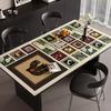 Mantel de Mesa de Comedor Americano Retro, Antideslizante, Impermeable al Aceite, No Lavable, Nuevo Estilo 2025, Lujo Accesible y Gama Alta, Protector de Escritorio Cortable