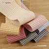 Cinta de Lona de Algodón y Lino a Cuadros Coreana de 1/4/2.5cm Cinta para Lazos Hechos a Mano DIY Cinta para Accesorios de Ropa