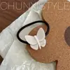 Ácido Acético Argola de Cabelo Borboleta Estilo Fada Corda de Cabelo Textura Gelatinosa Alça de Cabelo Menina Bonita Elegante Novo Estilo