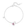 Libro Rojo Pulsera de Calabaza de Plata de Ley S925 para Mujer Nuevo Estilo Chino Micro-incrustada Rubí Calado Moda Diseño Original