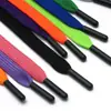 Atacado do Fabricante Cadarços Planos Espessos em Poliéster Colorido Adequados para Tênis Brancos, Sapatos de Lona, Calçados Esportivos e Roupas