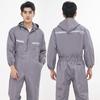 Roupas de trabalho conjoined grossas de manga comprida para atacado com capuz masculinas para reparo de automóveis refletivas à prova de poeira anti-incrustantes roupas de proteção do trabalho roupas de trabalho conjoined