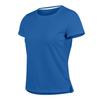 Camiseta Esportiva Manga Curta Feminina Slim Casual para Corrida ao Ar Livre Fitness - Poliéster 100% Secagem Rápida