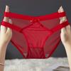 Explosiones de Moda Edición Pequeña Serie Suave Cómoda Ropa Interior de Malla para Mujer Hueca Alta Elasticidad Cintura Baja Ropa Interior para Mujer 7630