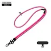 Lanyard para Teléfono Móvil al por Mayor de Fábrica Cuerda Trenzada de 8 mm Correa Cruzada para Teléfono Móvil Colgante de Muñeca Tres en Uno Lanyard Antiperdida para el Cuello