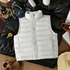 Chaleco de Algodón AcanaladoNuevo Otoño/Invierno Chaleco Ligero de Algodón para Niños Cuello Alto Acanalado Para Niños y Niñas Cuello Alto Chaleco Cálido