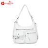 Bolso nuevo 2024, bolso de mano para mujer, de piel suave, de gran capacidad, tipo mensajero, lavable, tipo tote.