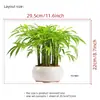 2025 Overover Fc1801 Hoja de Bambú Verde Pegatina de Pared de Plantas Removible y Compatible con Envío Transfronterizo, Antiestático e Impermeable