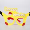Decoraciones para Fiesta de Cumpleaños Infantil Gafas Dibujos Animados Pájaro Lindo Disfraz Accesorios para Fotos Gafas con Marco de Letras Ojos Grandes