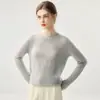 Terciopelo~Herbalife 75% Cachemir + 25% Seda de Morera Tejido Suéter Hueco Holgado Moda Top