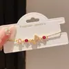 Pulsera Rectangular Extraíble de Mariposa y Circonita Chapada en Oro Real de 18 Quilates Estilo Palacio Dulce Lujo Ligero Joyería de Alta Gama para Mujeres