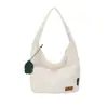 Bolsa de Ombro Casual de Lona de Grande Capacidade para Mulheres 2026 Verão Novo Estilo Simples Tendência Texturizada Bolsa Tote de Ombro