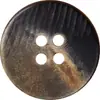 Botones de Cuerno Natural Planos Simples Versátiles de Media Luna con Cuatro Agujeros Accesorios de Alta Gama para Abrigos, Chalecos y Chaquetas
