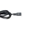 Cable de Alimentación de Dos Pines Estándar de EE. UU. 1 m Cable Adaptador de Corriente AC Enchufe de Figura de Ocho de Dos Conductores Cable de Alimentación de Adaptador AC Enchufe de Figura de Ocho Estándar de EE. UU. Lámpara de Escritorio Núcleo de Cobre