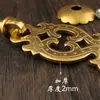 Pequena Alça de Tag Dragão Duplo Cobre Puro Gaveta Antiguidade Chinesa Acessórios de Cobre Base de Flor de Ameixa de Cobre Alça Arte de Cobre Antigo