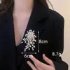 Broche de Fuegos Artificiales Perla Nueva Transfronterizo, Broche de Traje de Alta Gama y Elegante, Ramillete, Accesorios de Abrigo Modernos y Versátiles