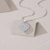 Collar Colgante de Cadena Larga Estilo Coreano En Stock Versátil Transfronterizo Simple Moda Plata S925 Moissanita Estilo Yis Verano para Mujeres
