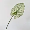 Hojas de cala impresas en 3D, hojas de taro coloridas, plantas verdes artificiales, arreglos florales de jardín estilo Monet para DIY, flores artificiales, suministro transfronterizo