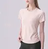 Camiseta Deportiva de Manga Corta Redonda para Mujer, Talla Petite, Adelgazante, Bodycon