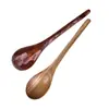 Estilo Japonés Creativo Cáscara de Tortuga de Madera Cuchara de Madera Antideslizante Mango Largo Cortada a Mano Cuchara para Sopa Madera Maciza Cuchara Curva Vajilla para el Hogar