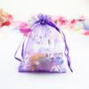 Bolsa de Hilo Multitalla Multicolor Mariposa Plata Caliente Bolsa Pequeña para Joyería Embalaje de Joyería Bolsa de Dulces con Cordón