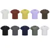 2026 Nova Camiseta Básica Transfronteiriça 210g Gola Redonda Clássica Cor Sólida Camiseta de Marca Tendência de Verão Manga Curta Feminina