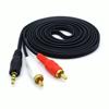 Cable de audio de 3.5 mm 3.5 a 2 RCA 3.5 mm a 2 cabezas Lotus 1.5/3/5/10/15/20 metros