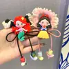 Faixa de Cabelo Fofa Infantil Elsa Branca de Neve Corda de Cabelo Bola de Laço para Menina Prendedor de Cabelo de Menininha