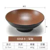 Tazón de Melamina Estilo Japonés Imitación Porcelana Tazón Creativo Especialidad Tazón para Ramen de Res Tazón para Fideos Tazón Comercial para Sopa de Fideos Tazón Picante para Hot Pot Tazón Grande