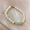 Pulsera de perla de agua dulce con forma y Tianyu Diseño de moda coreana sentido de nuevas boutiques de pulseras de jade