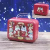 Mala retro mala mini caixa de ferro caixa de doces porta-moedas caixa de moedas presente criativo caixa de embalagem de metal
