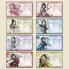 40 Piezas de Postales de Canción de Batalla del Torneo Pequeño Maestro de Jianwang 3, Espada Cangzang Versión Q de Jian 3, Rábano de Nieve Wanhua, Postales Baoluo