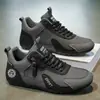 Nuevos Zapatos de Caña Alta para Hombre, Zapatos Deportivos Casuales de Primavera y Otoño para Hombre, Zapatos de Cuero Resistentes al Desgaste y Cómodos, Zapatos Ligeros con Cremallera, Tenis de Moda