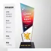 Nuevo Trofeo de Cristal Colorido y Creativo para Competiciones de Alta Gama, Premios de Campeón, Medallas de Equipo para Empleados Destacados y Fines Conmemorativos