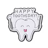 Roupas Transfronteiriças Europeias e Americanas Novo Desenho Animado Escova de Dentes Emblema de Dente Criativo Fofo Broche Médico Corsage Fixo para Roupas