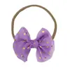 Faixas de Cabeça e Tiara para Bebês e Crianças, Acessórios de Cabelo Versáteis Criativos com Laços Estampados em Dourado, Faixas de Cabeça que Não Danificam o Cabelo, Adequadas para Cabelos Finos de Menininhas