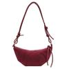 Bolso de Croissant con Estampado de Leopardo de Moda Bolso de Axila Retro Estético de Tendencia Nicho Bolso Cruzado de un Solo Hombro Nuevo 2025 Bolso para Mujer