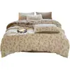 Novo Conjunto de Roupa de Cama de Lã de Leite Espessa de Inverno Conjunto de Quatro Peças Uso Doméstico Lençol de Cama de Fleece Coral com Veludo Extra Conjunto de Três Peças