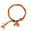 Pulseira Samsara estilo rabo de peixe estilo nacional pulseira de corda vermelha trançada à mão masculina pulseira Xizang presente para namorado casal amigas