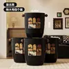 Cubo de basura estilo Mid-Century para el hogar, Cesto de basura de aspecto elegante, Conveniente multiusos para dormitorio, sala de estar, baño