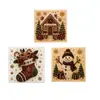 Série de Natal Pintura Decorada com Diamantes Artesanal DIY Arte Atmosfera de Festival de Natal Ornamento Criativo para Pendurar na Parede Ornamento