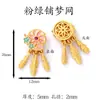 Colgante estilo chino bañado en oro con goteo de aceite, accesorio de joyería DIY hecho a mano, pulsera y collar del dios de la riqueza amarillo para atraer riqueza
