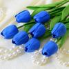 Mini PU plástico Tulipa flor artificial flor falsa fábrica atacado comércio exterior de seda flor de casamento decoração de casa flor