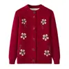 Ropa de otoño e invierno para mujeres de mediana edad y mayores: suéteres con forro de polar, tops de punto y ropa de abrigo cálida para madres, abuelas y mujeres mayores