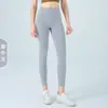 Pantalones de Yoga con Sensación de Segunda Piel, Ajustados Deportivos para Exteriores de Nueve Puntos con Bolsillo, Fitness de Secado Rápido, Cintura Alta, Levanta Glúteos, Leggings de Yoga para Mujer