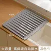 Alfombrilla de silicona con pendiente para encimera, alfombrilla aislante para el calor, alfombrilla para ollas antiquemaduras, fregadero de cocina resistente a altas temperaturas, almacenamiento de cocina