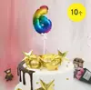 Oferta Especial Amazon Balões Digitais de Filme de Alumínio Autoinfláveis de 5 polegadas Topper para Bolo de Aniversário Suporte de Borboleta Celebração