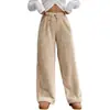 En Stock Otoño e Invierno Nuevos Amazon Aliexpress Transfronterizos Engrosados con Cordón Casual Moda Holgados de Felpa Pantalones de Pijama Pierna Recta
