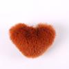 Pelota de Peluche Corazón de Melocotón Creativa Material Hecho a Mano para Bricolaje Pelota de Peluche de Imitación Bolsa para Llaves Accesorios de Joyería Colgante de Peluche con Forma de Corazón