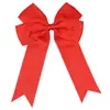 Amazon Handmade Novo Estilo Cauda Longa Flutuante Cor Sólida Laço Presilha de Cabelo Infantil Dupla Orelha Costurada Acessório de Cabelo Infantil